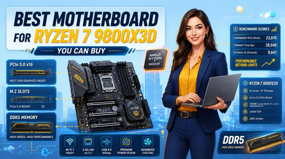 Best Motherboard for Ryzen 7 9800X3D in 2026